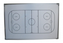 Trenérská tabule Hokej 90x60cm, magnetická + příslušenství